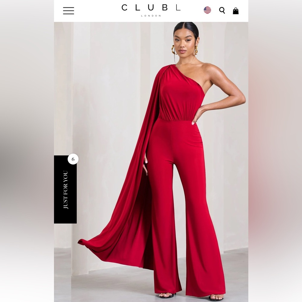 Club L London cape jumpsuit